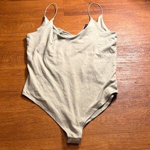 Gaze Light Green Spaghetti Strap Bodysuit